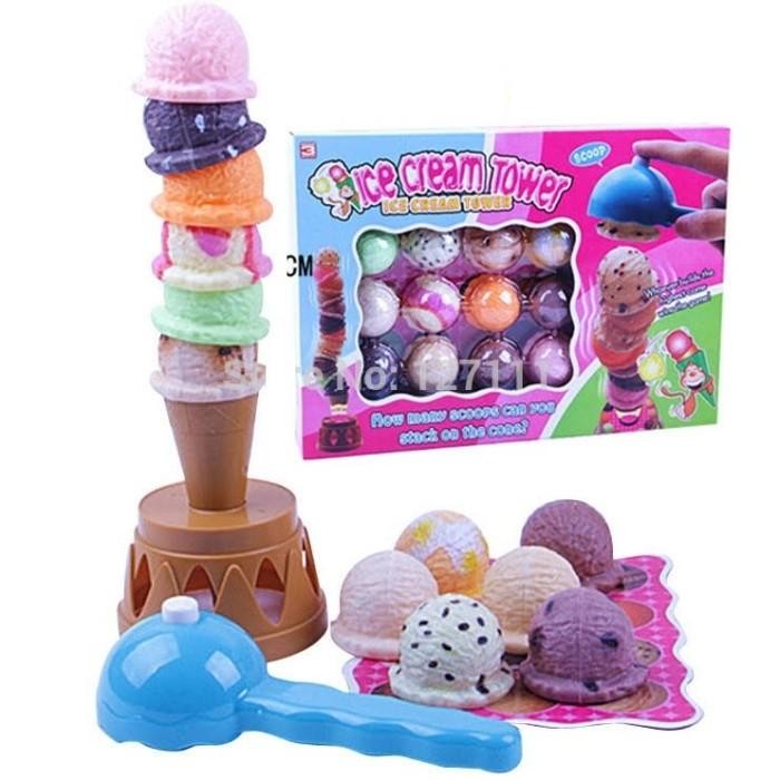 ICE CREAM TOWER CHALLENGE es krim susun mainan game challange cfc