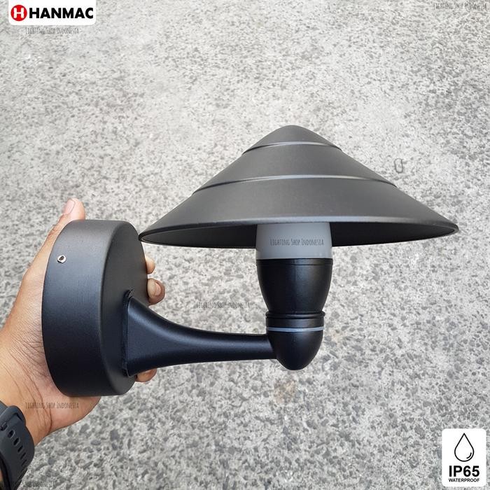Lampu dinding led 10watt model topi outdoor taman minimalis waterproof