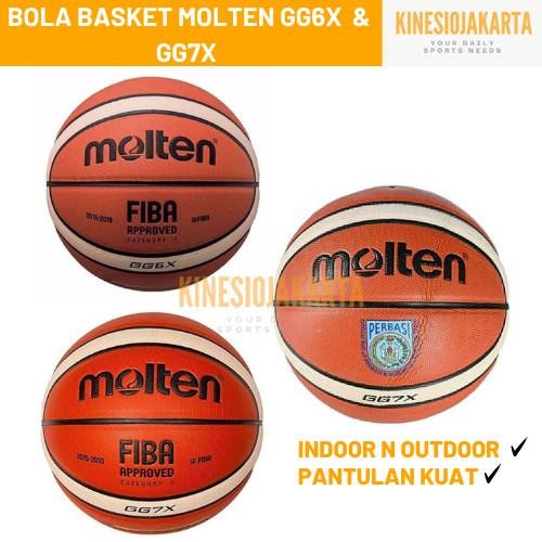 MOLTEN Bola Basket Molten GG6X / GG7X Official Ball Size 6 & 7