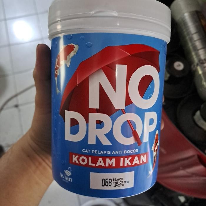 Terbaru Cat Avian Nodrop Kolam Ikan 1Kg Biru Dan Hitam