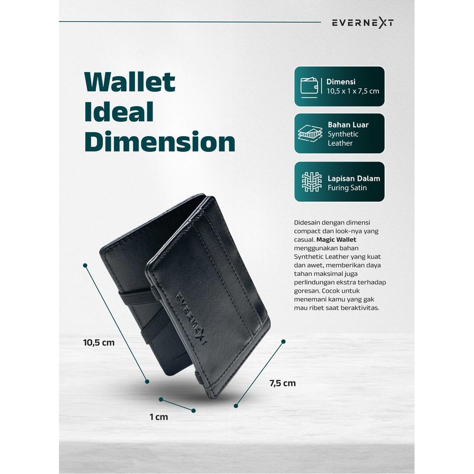 Eiger Wallets - Dompet Kulit Pria Magic Wallet Pria Dompet Pendek Lipat Pria Dompet Kartu Pria