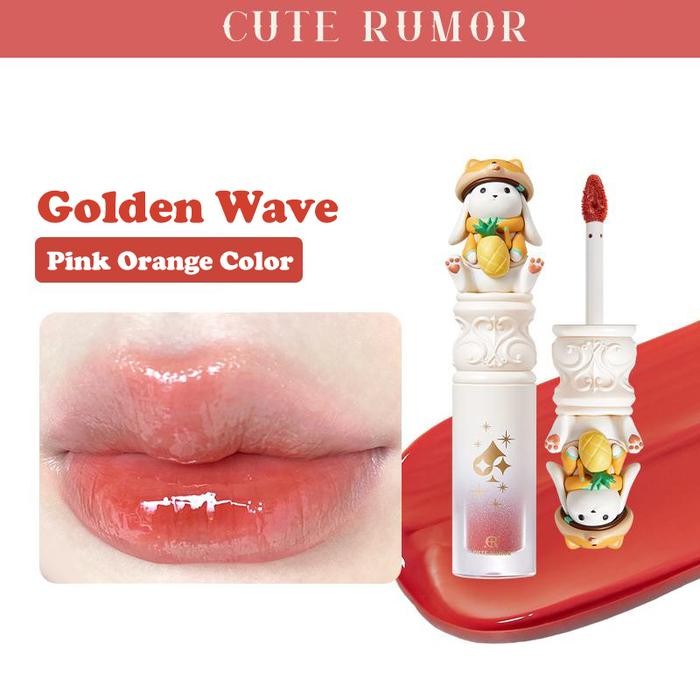 OHSOME-CUTE RUMOR Rabbit Fair mirror lip gloss Rabbit pen flowers 2.5g