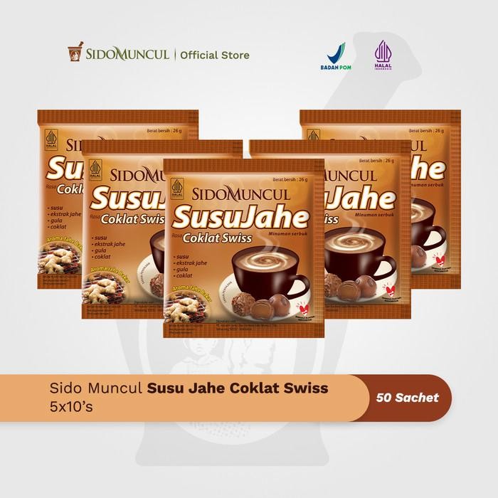 

Pilihan- Sido Muncul Minuman Susu Jahe Coklat Swiss 5X10'S - Menghangatkan Tubu