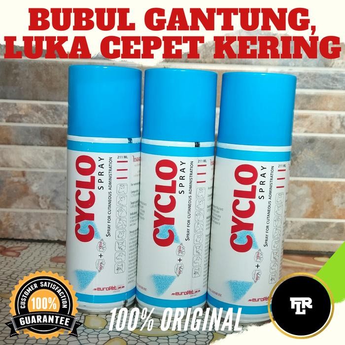 OBAT AYAM CYCLO SPRAY THAILAND OBAT PENGERING LUKA BUBUL GANTUNG