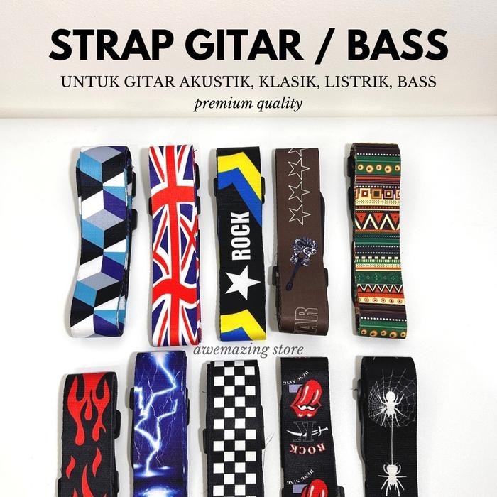 Ultimate Guitar - Strap Gitar Akustik Listrik Bass Klasik Tali Gitar / Guitar Strap