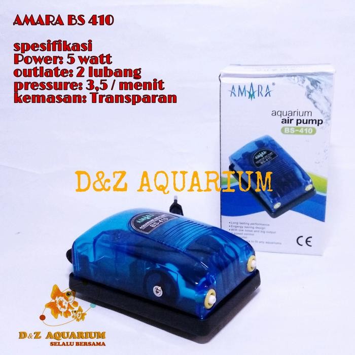 AIR PUMP AERATOR AMARA BS 410 POMPA UDARA AQUARIUM KOLAM IKAN