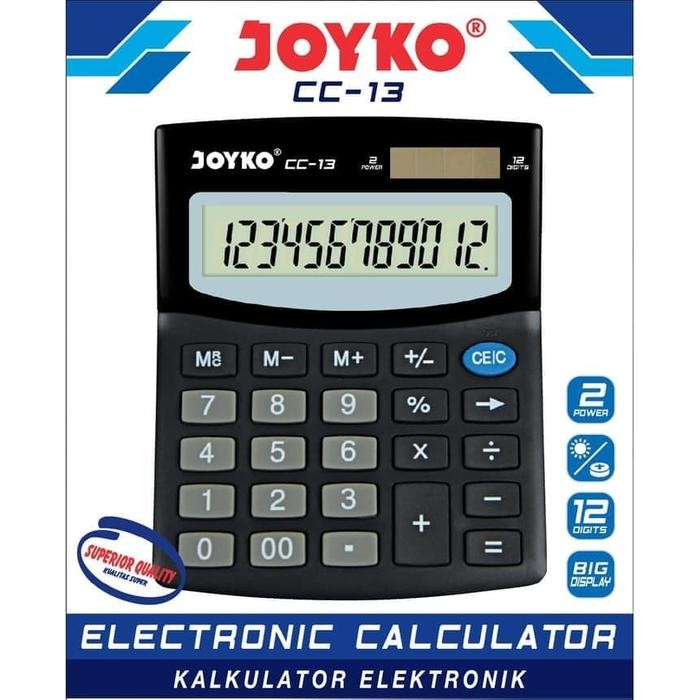 

Terlaris! Calculator / Kalkulator Joyko Cc-13 Cc 13 / 12 Digits