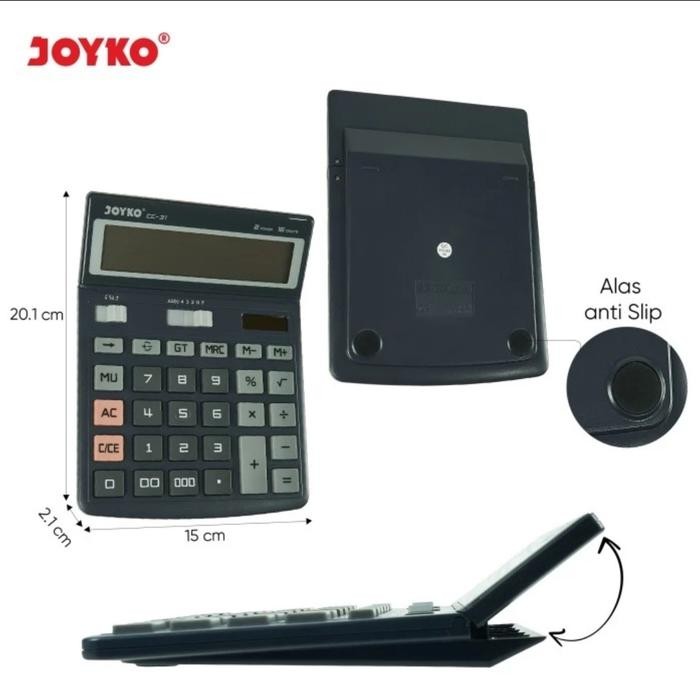 

Bisa Gosend! Joyko Cc31 Check Ulang 16 Digit Calculator - Big Lcd Kalkulator Cc 31
