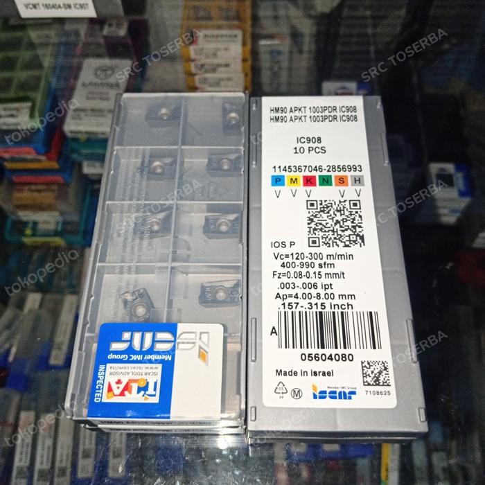 Pilihan- Insert Hm90 Apkt 1003 Pdr Ic908 Iscar