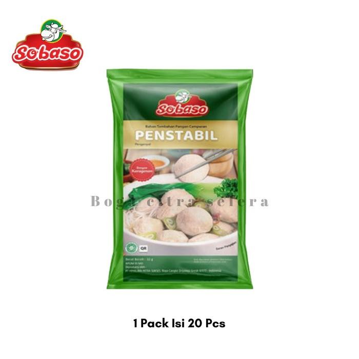 

Tepung Pengenyal Penstabil Bakso Sobaso 32 gram (1 Pack isi 20 pcs)