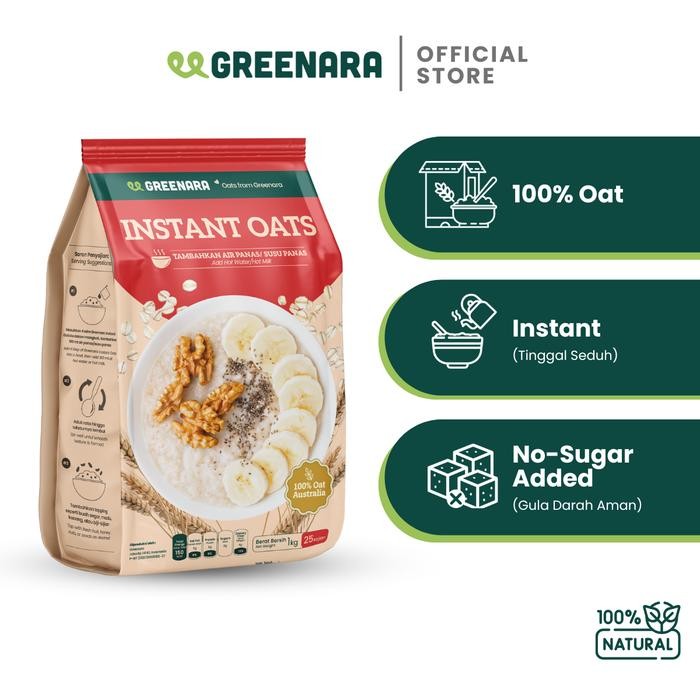 Greenara Instant Oat 1kg / Oat Instan 1kg