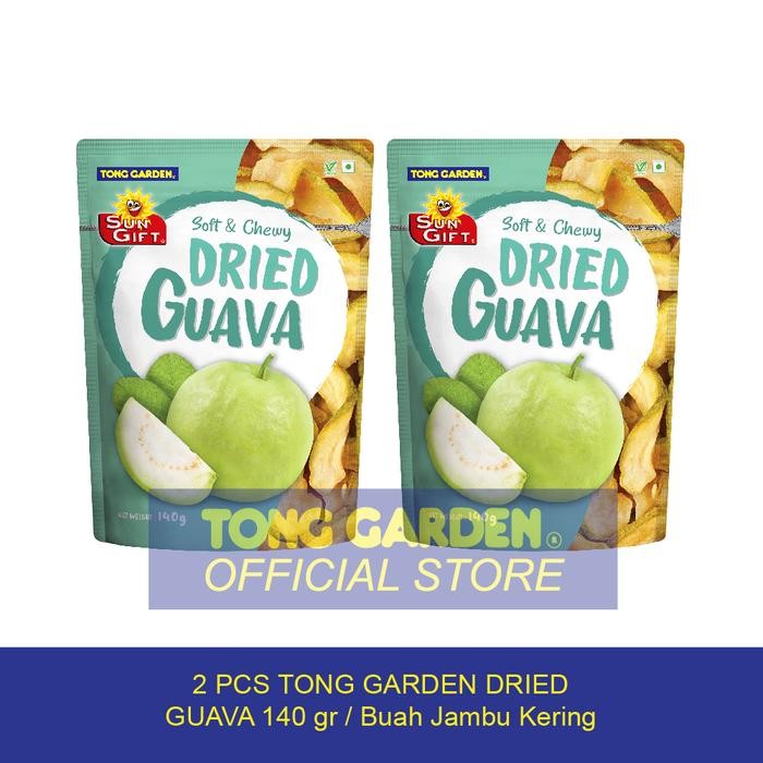 

2 PCS - Tong Garden Buah Jambu Kering Sun Gift Tong Garden - Dried Fruit Guava 140g