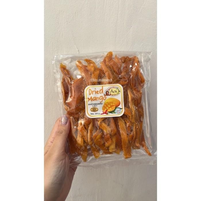 

AOI DRIED MANGO BANGKOK THAILAND ORIGINAL SPICY MANISAN MANGGA