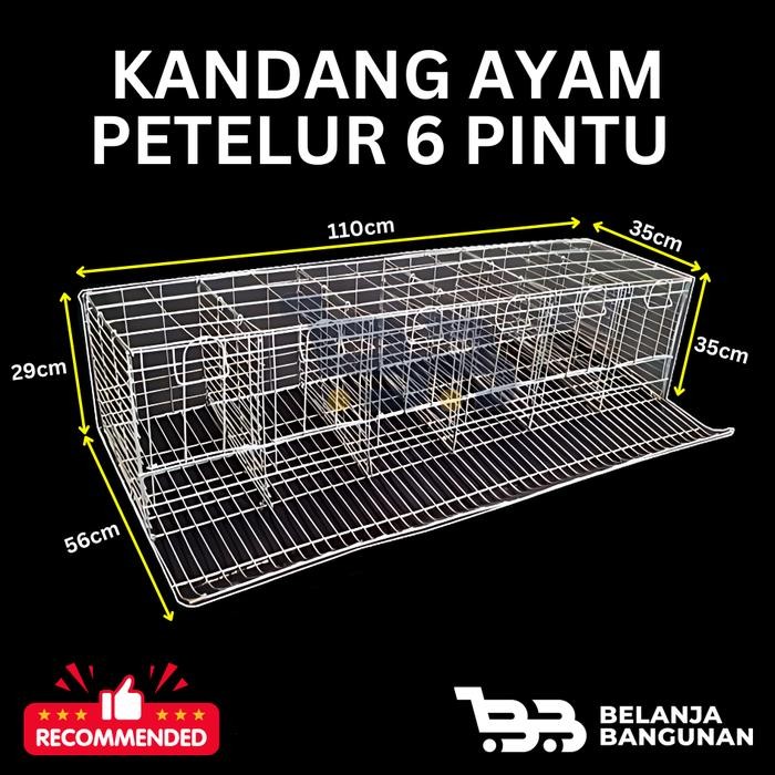 Kandang Ayam Petelur 6 Pintu