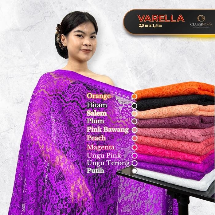 

KAIN BRUKAT SEMI PRANCIS CUTTON NYLON VARELLA GRADE A 100% MULUS. SERAGAM KODE 1472