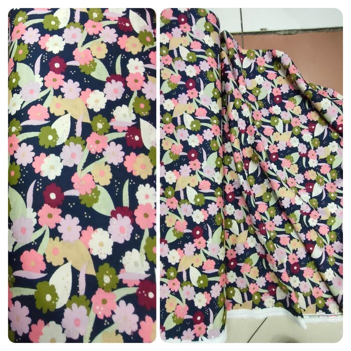 

KATUN JEPANG MOTIF BUNGA - BAHAN KAIN COTTON POPLIN TWILL ADEM KODE 314