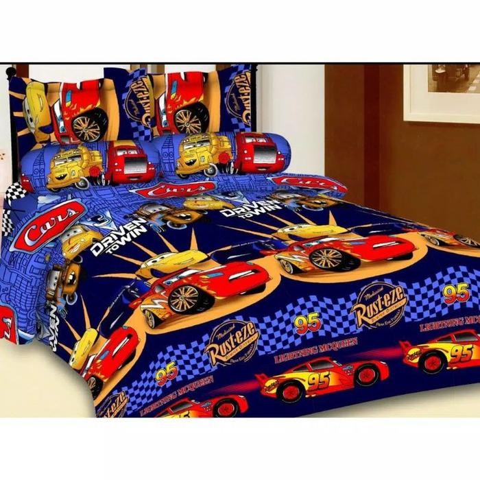 Pilihan- Sprei Karakter Motif Mac Queen Mobil / Sprei Motif Mobil Sprei Anak Laki Laki