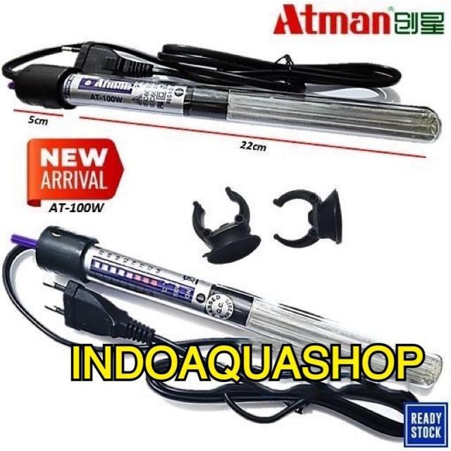 Atman Heater 100W Penghangat Air Aquarium Akuarium Electronic Heater