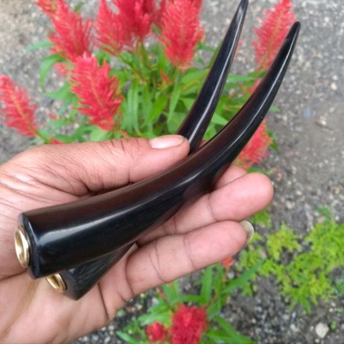 pipa cangklong tanduk kerbau pipa tanduk kerbau 14 -16 cm pipa tanduk