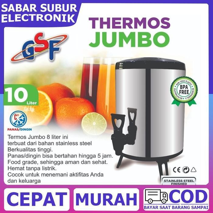 GSF 4510 Water Jug Drink Jar Milk Tea Bucket 10 Liter