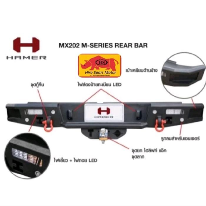 Bumper Belakang Ford Ranger T9 Raptor Wildtrack Xlt Model Hamer M-Series