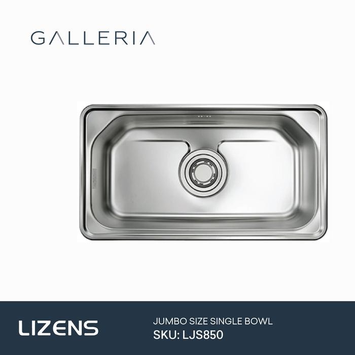 Lizens Jumbo Bowl Kitchen Sink LJS850/ Bak Cuci Piring