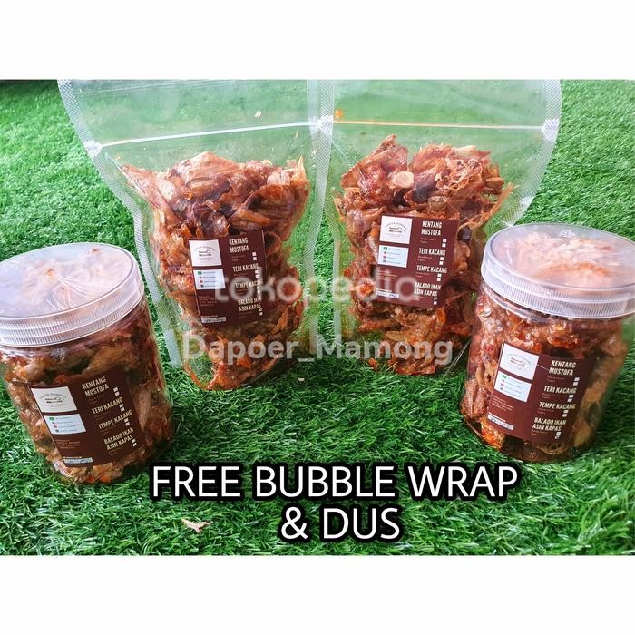 

TERMURAH Balado kering ikan kapas tipis renyah enak READY STOCK