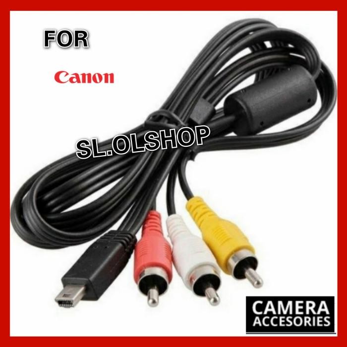 KABEL AV VIDEO AUDIO 3RCA FOR KAMERA CANON