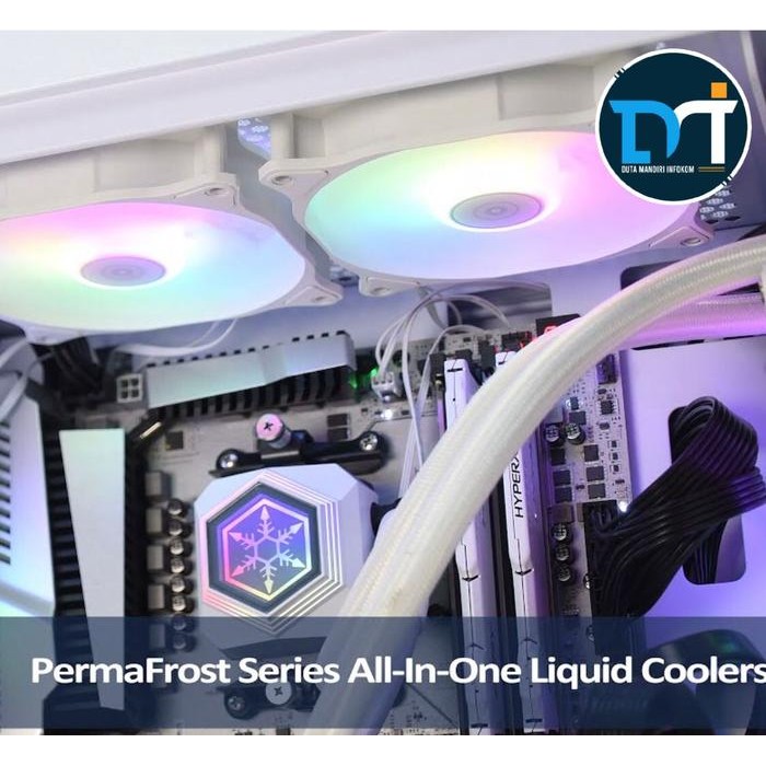 SILVERSTONE PERMAFROST PF240 I PF360 ARGB WHITE AIO LIQUID CPU COOLER