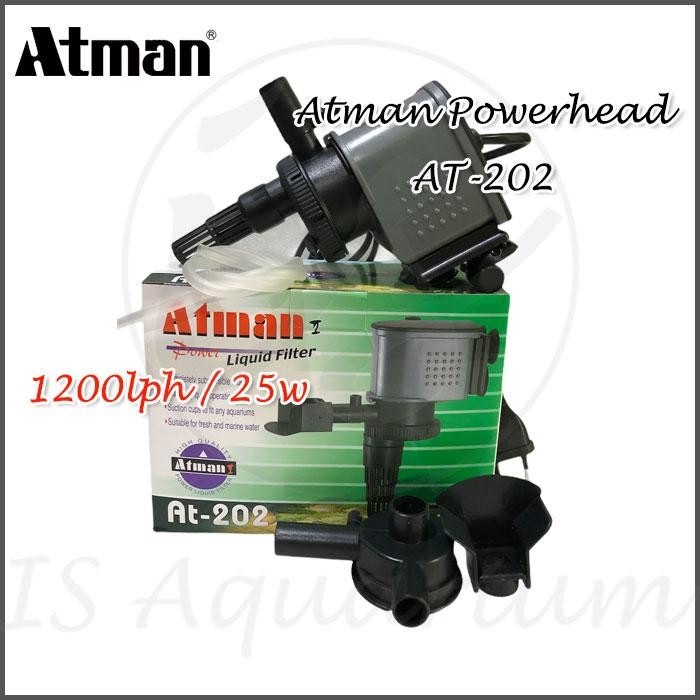 ATMAN POWER HEAD AT202 AT-202 AT 202 1200 POWERHEAD FILTER POMPA AIR