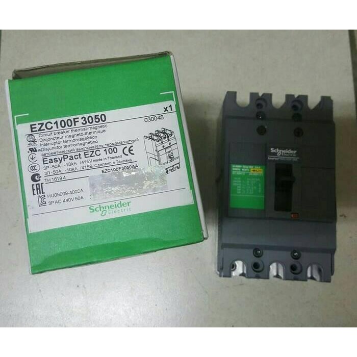 Terlaris Schneider Mccb Ezc100F-10Ka/Mccb 3Phase 50A Schneider Terlariss 