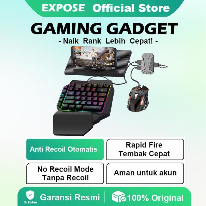 Pilihan- Aman Untuk AkunPubg/Delta Gaming Gadget Alat Gaming Anti Recoil Otomatis Rapid Fire /