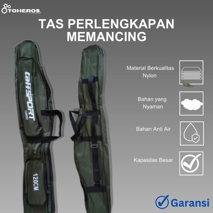 Daiwa - Tas Pancing Perlengkapan Alat Mancing Warna Hijau Army