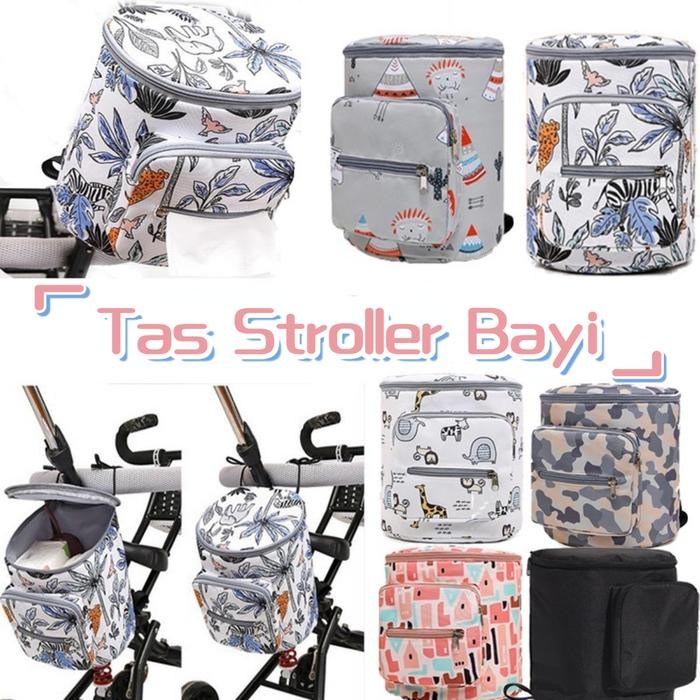 New Holder Payung Stroller & Sepeda Penyangga Kelambu Hitam