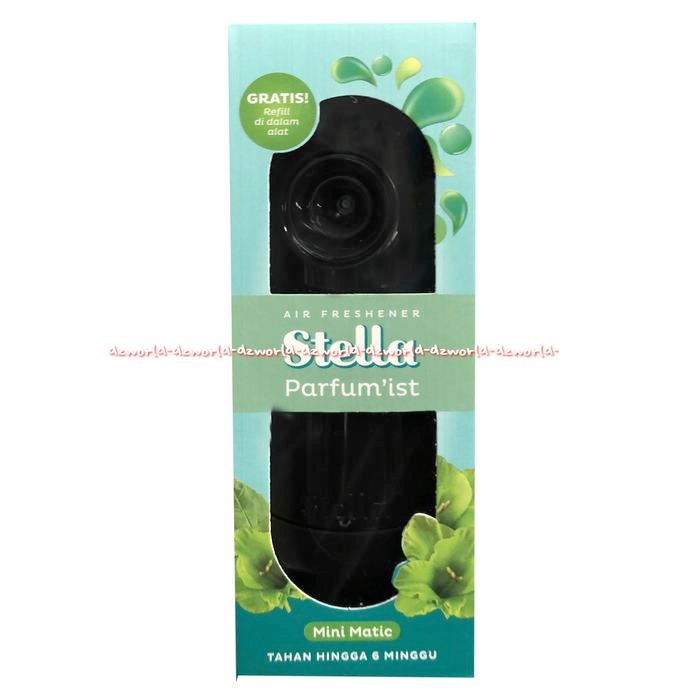 Stella Parfum'Ist Air Freshener Gratis Refill Mini Matic Stela Hitam Pewangi Ruangan Otomatis Stela