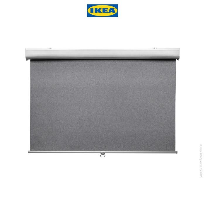 IKEA TRETUR TIRAI GULUNG ANTI TEMBUS CAHAYA, ABU-ABU MUDA 140X195CM. KAIN