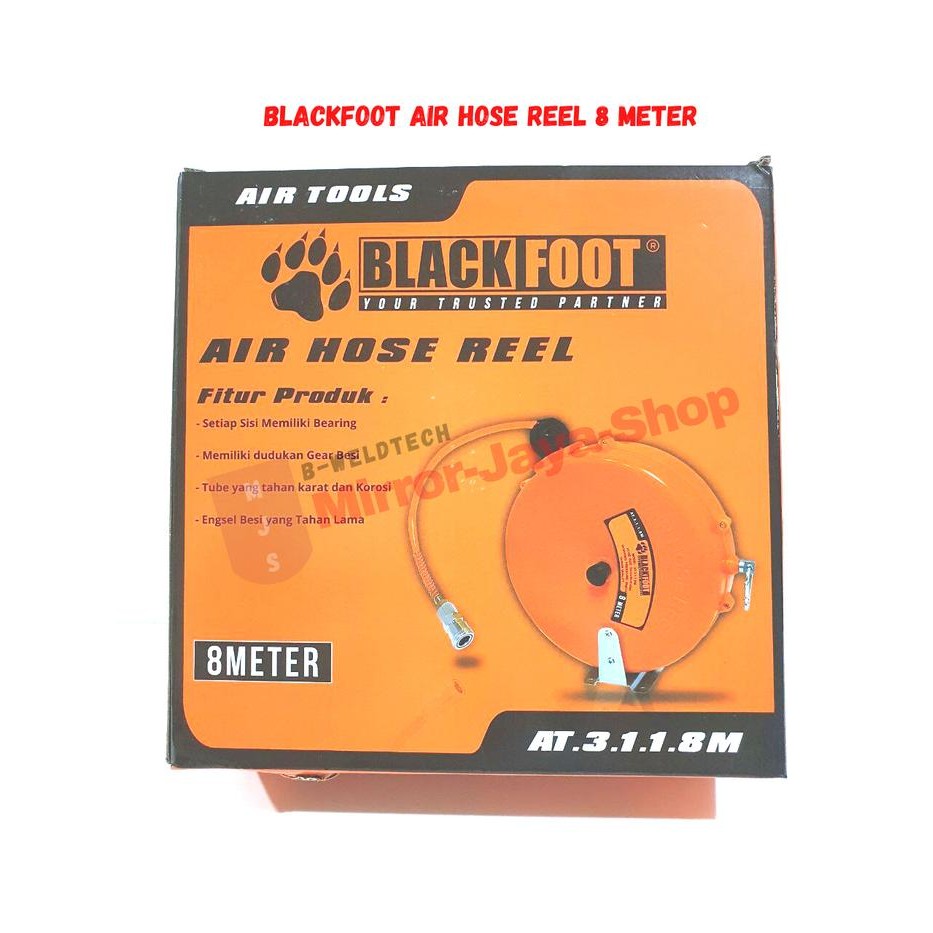 SELANG KOMPRESOR 8 METER AIR HOSE REEL BLACKFOOT 8 METER