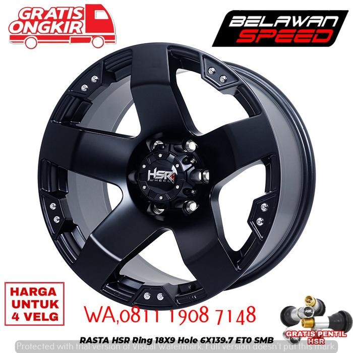 VELG MOBIL RING 18 PAJERO SPORT FORTUNER TERRANO HARDETOP HSR RASTA