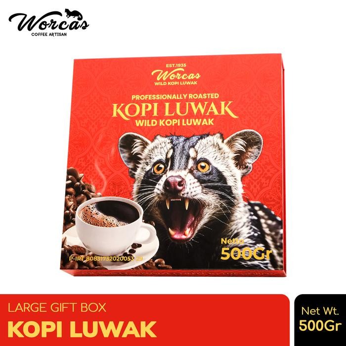

WORCAS Wild Kopi Luwak 500gr Large Gift Box
