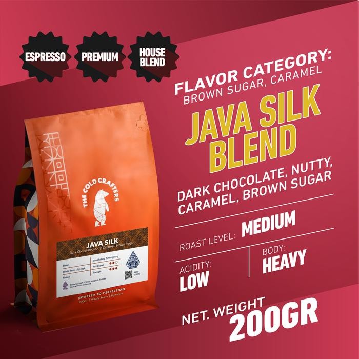

Java Silk Espresso Blend Biji Kopi Bubuk 200GR