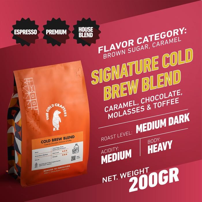 

Cold Crafters Signature Cold Brew Blend Roasted Coffee Beans
