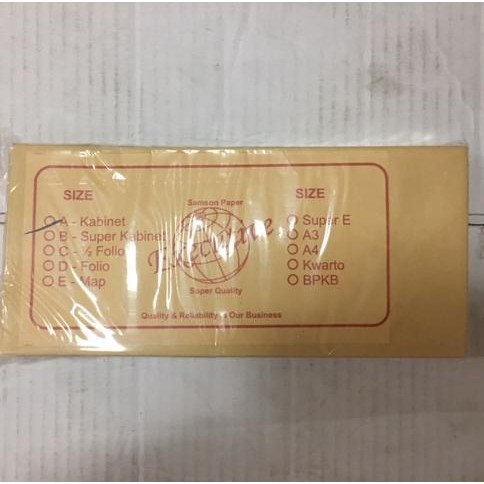 

AMPLOP COKLAT SUPER KABINET (SUPER) (PACK @ 100 PCS) KODE 706