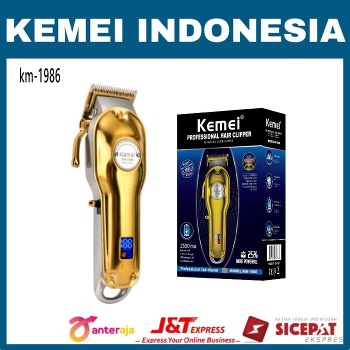 Pilihan- Kemei Km 1986 Hairclipper Profesional Alat Cukur Rambut Kemei Km-1986