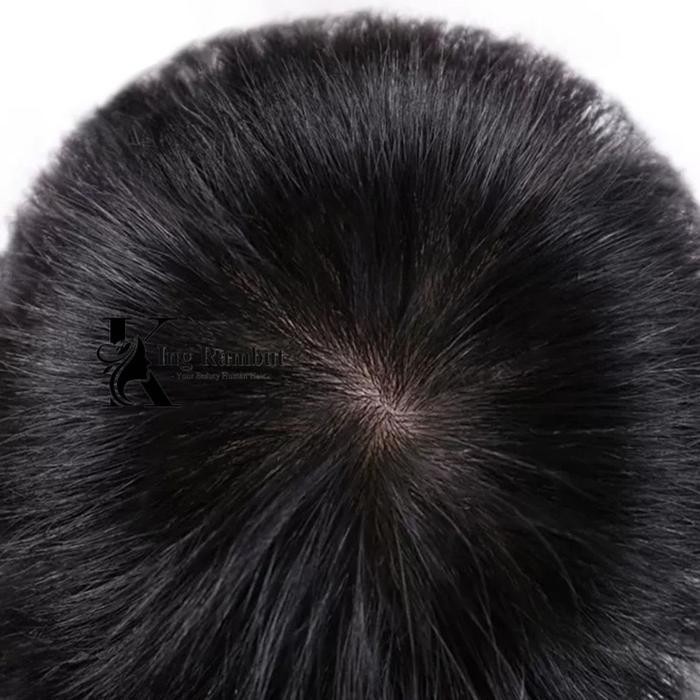 TL08 KINGRAMBUT- Hair Skin Toupee Pria Rambut Asli