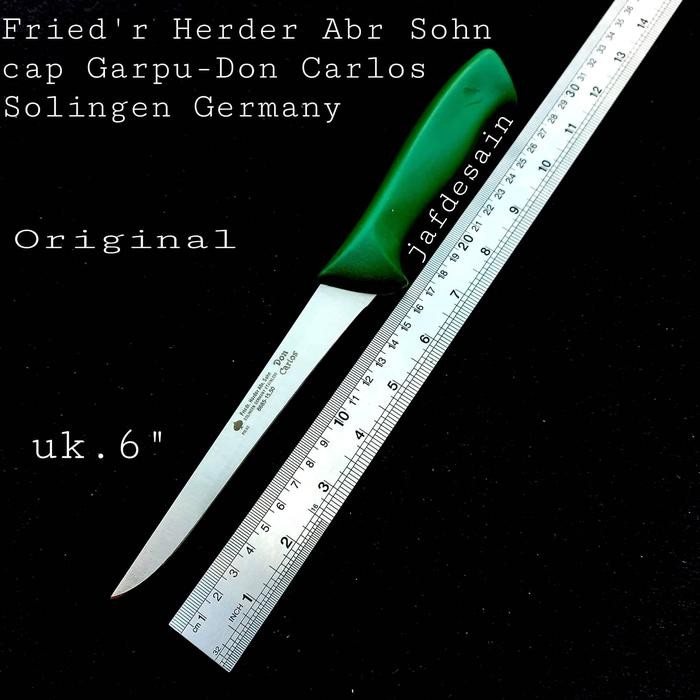 Pisau Fillet Cap Garpu Original Don Carlos Solingen Germany 6"