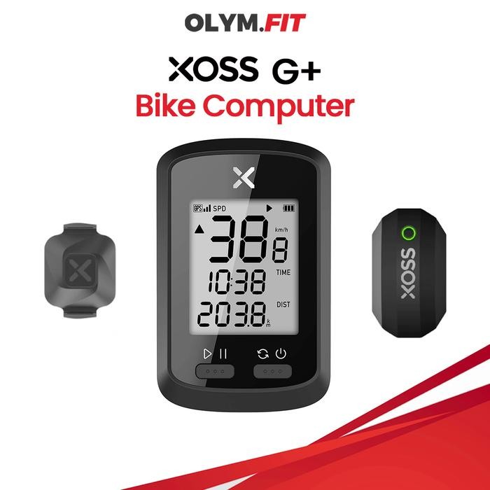 Original Xoss G+ Cadence Heart Rate Monitor Sensor Speedometer Sepeda