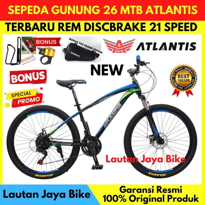 JTTOP" SEPEDA 26 MTB ATLANTIS SPORTY REM CAKRAM