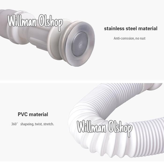 sifon wastafel fleksibel afur wastafel pembuangan wastafel