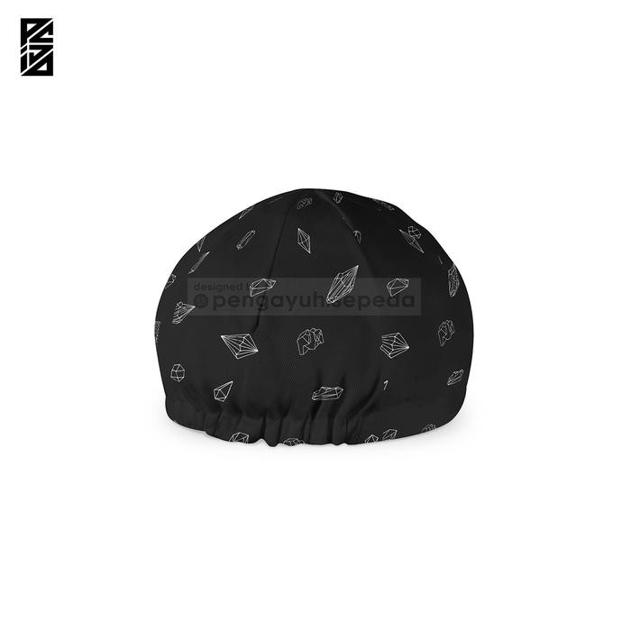 Topi Sepeda / Topi Gowes / Cycling Cap Hitam Black Diamond Premium #Gratisongkir