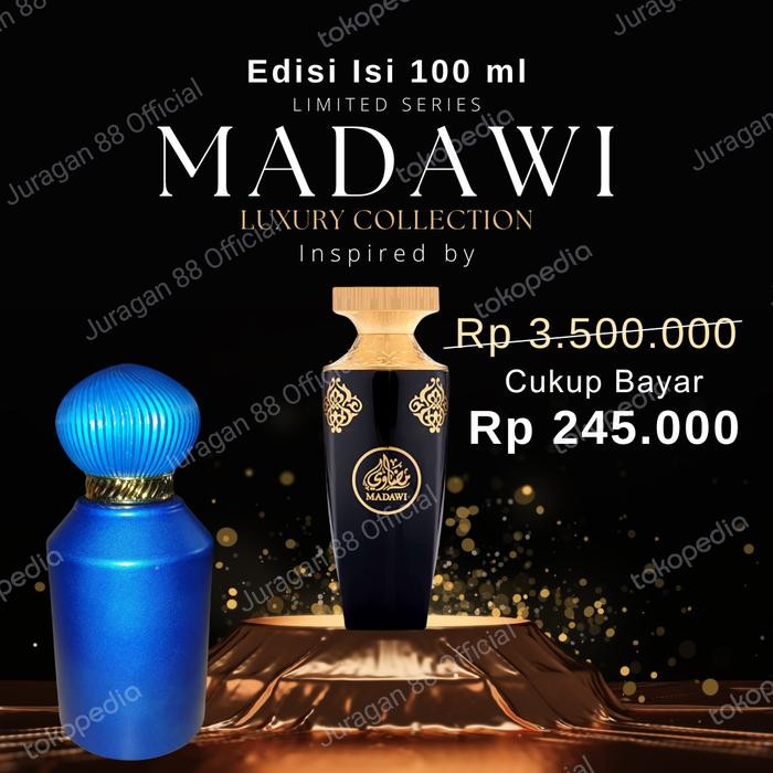 100ml Parfume Arabian Oud Madawi Fruity Floral Musky gaharu ori gold emas